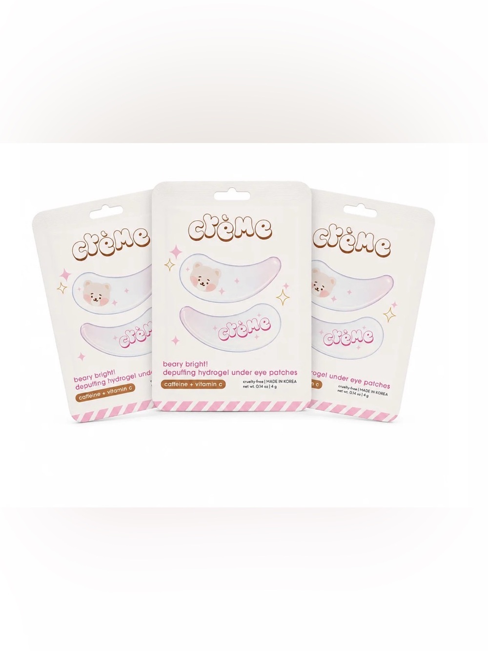 The Crème Shop Depuffing Hydrogel Patches - Set of 3